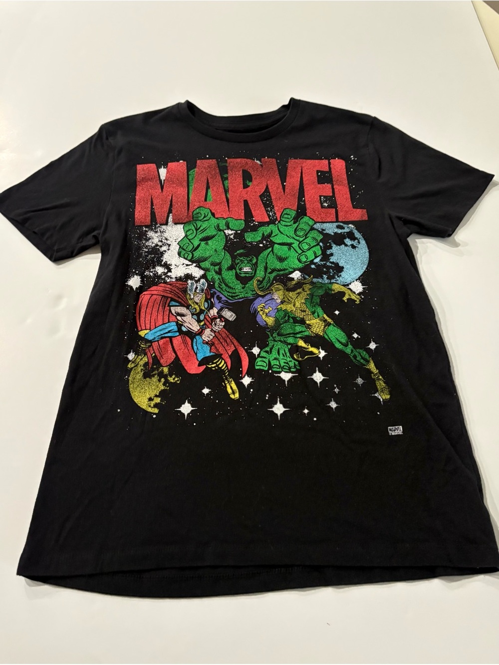Old Navy Black Marvel Graphic Tee Size Medium